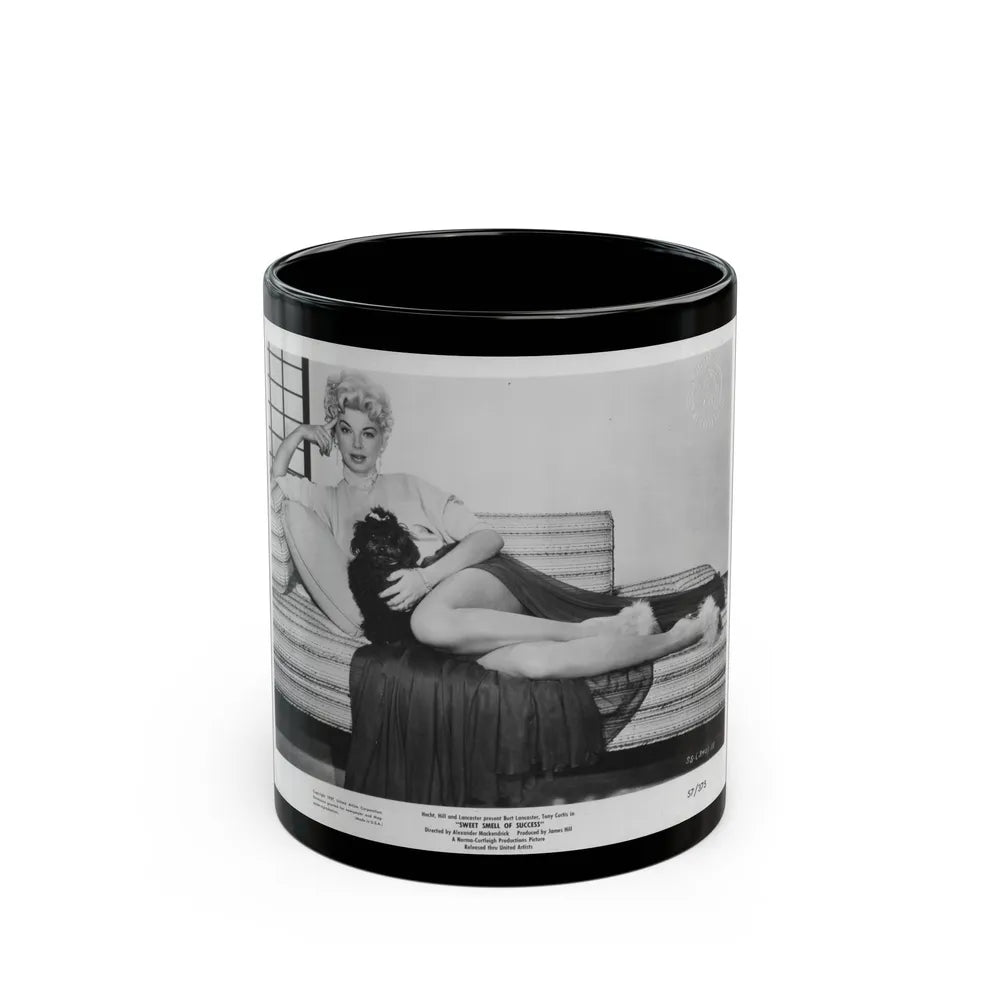 Barbara Nichols #442 (Vintage Female Icon) Black Coffee Mug-11oz-Go Mug Yourself