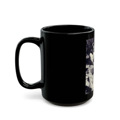 Julie Newmar #658 (Vintage Female Icon) Black Coffee Mug-Go Mug Yourself