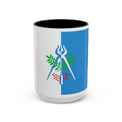 Flag of Izhevsk Russia - Accent Coffee Mug-15oz-Black-Go Mug Yourself