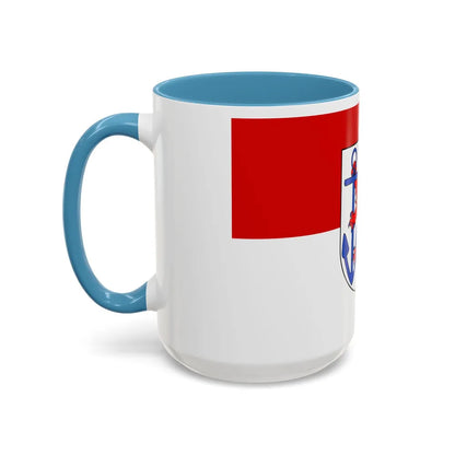 Flag of Duesseldorf Germany - Accent Coffee Mug-Go Mug Yourself