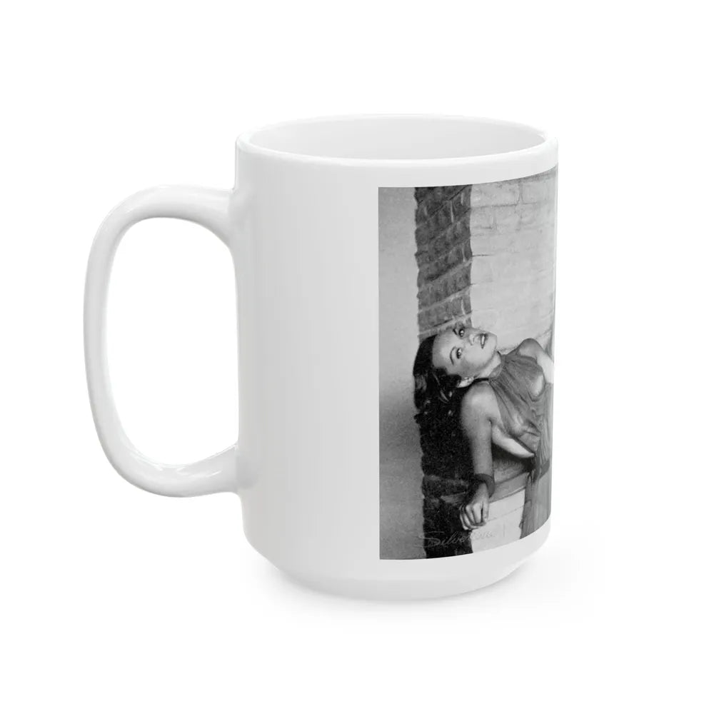 Dawn Richard #18 - See through top (Vintage Female Icon) White Coffee Mug-Go Mug Yourself