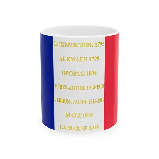 66e regiment dinfanterie de ligne - drapeau (France) White Coffee Mug 11oz - Go Mug Yourself