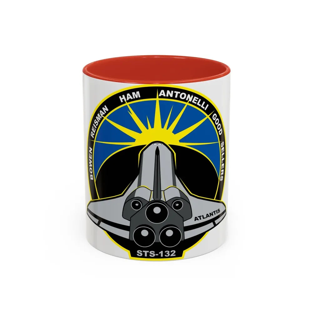 STS 132 (NASA) Accent Coffee Mug-11oz-Red-Go Mug Yourself