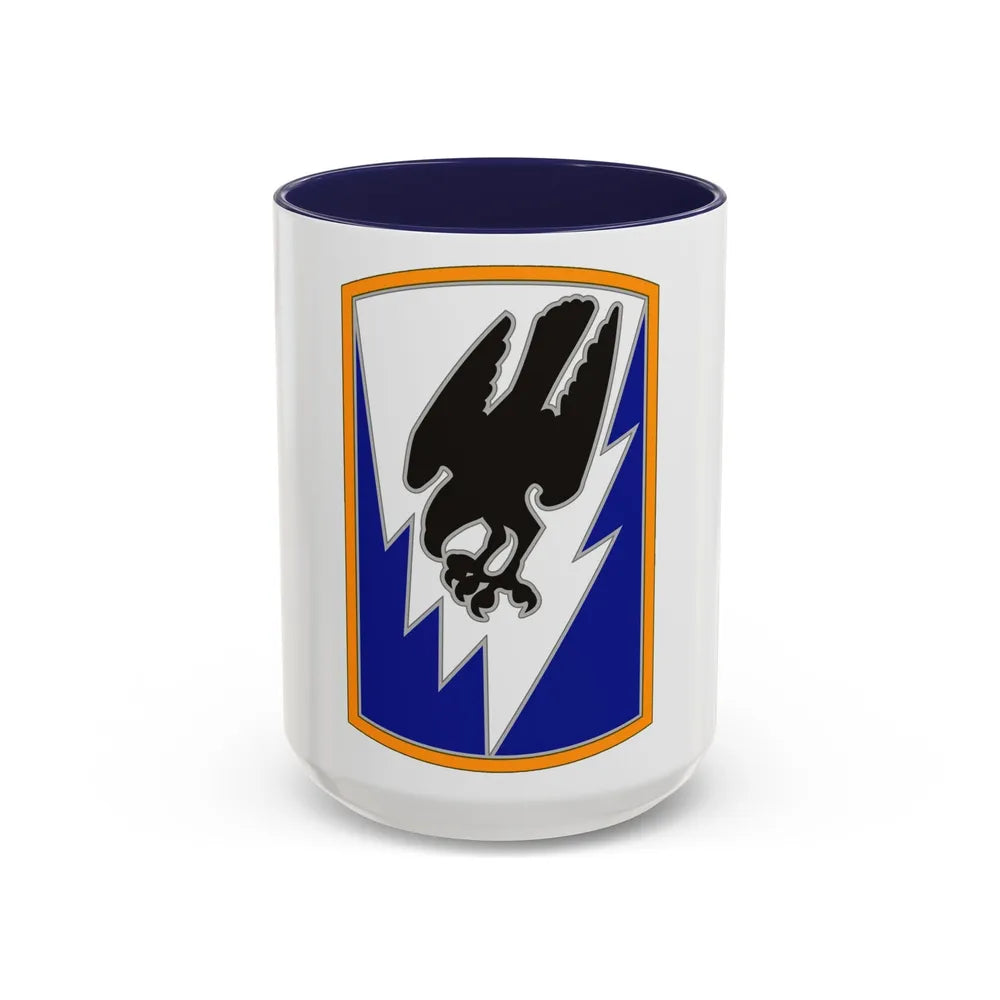 66th Aviation Command (U.S. Army) Accent Coffee Mug-15oz-Navy-Go Mug Yourself