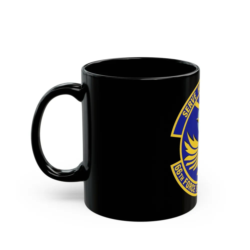 66th Force Support Squadron (U.S. Air Force) Black Coffee Mug-Go Mug Yourself