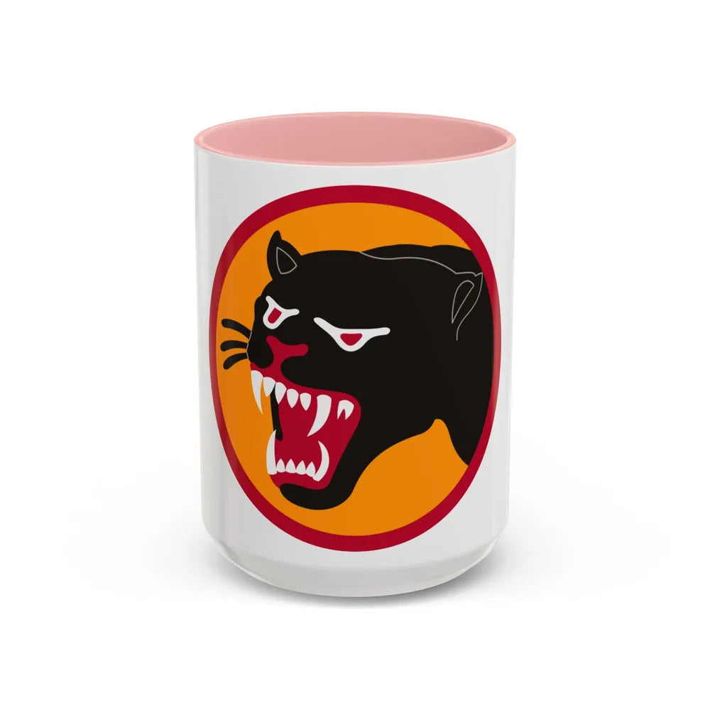 66TH INFANTRY DIVISION (U.S. Army) Accent Coffee Mug-15oz-Pink-Go Mug Yourself