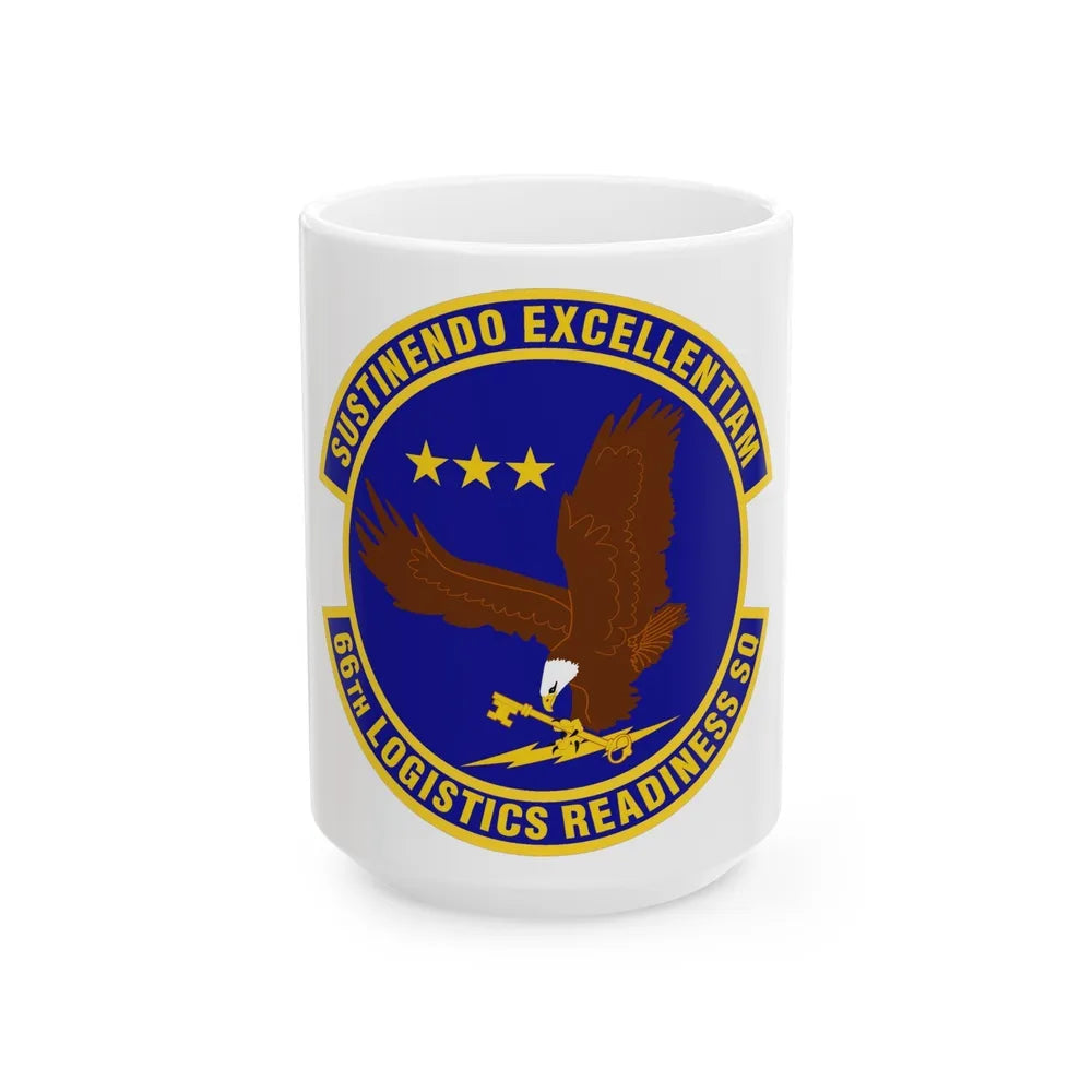 66th Logistics Readiness Squadron (U.S. Air Force) White Coffee Mug-15oz-Go Mug Yourself