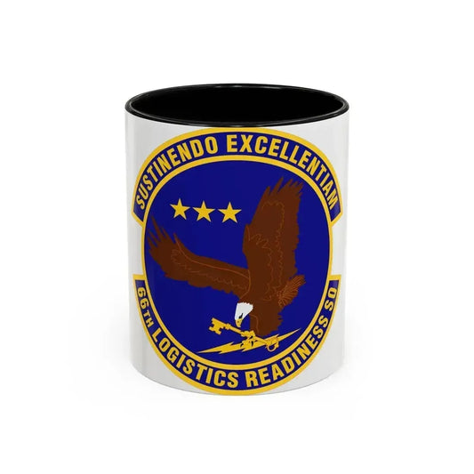 66th Logistics Readiness Squadron (U.S. Air Force) Accent Coffee Mug 11oz Black - Go Mug Yourself