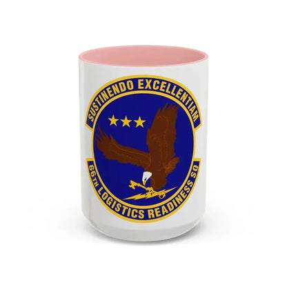 66th Logistics Readiness Squadron (U.S. Air Force) Accent Coffee Mug 15oz Pink - Go Mug Yourself