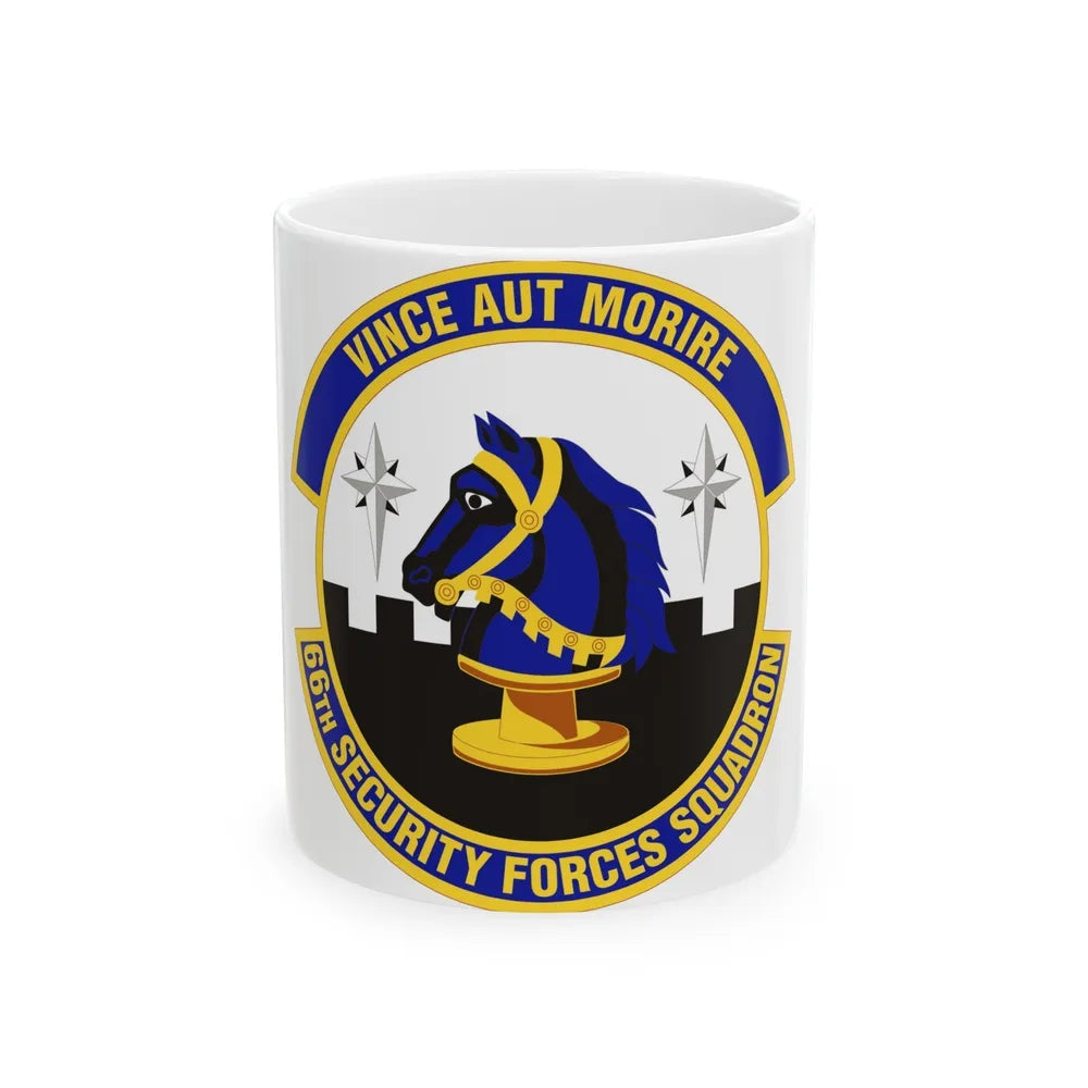 66th Security Forces Squadron (U.S. Air Force) White Coffee Mug-11oz-Go Mug Yourself