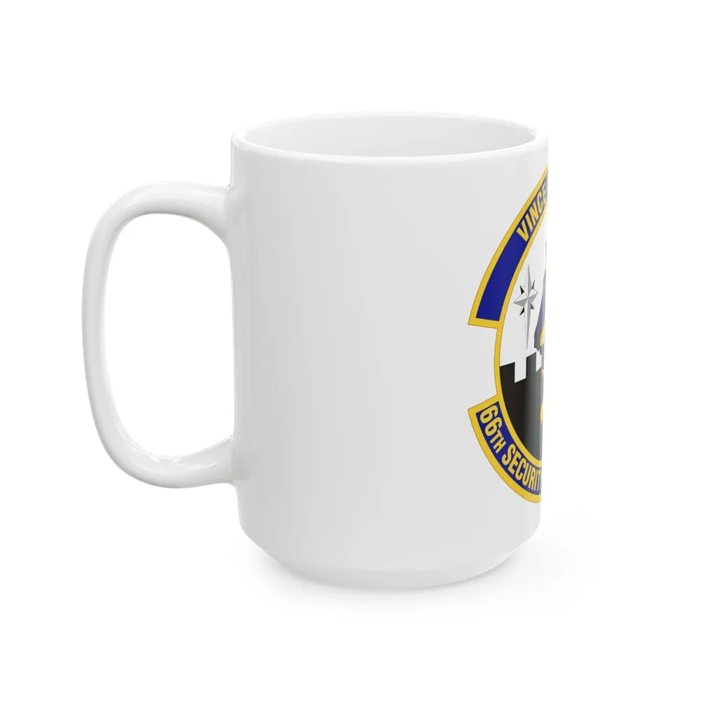 66th Security Forces Squadron (U.S. Air Force) White Coffee Mug-Go Mug Yourself