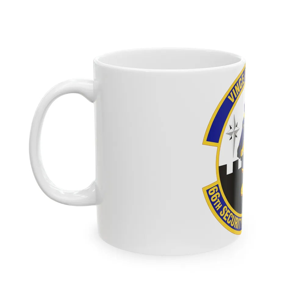 66th Security Forces Squadron (U.S. Air Force) White Coffee Mug-Go Mug Yourself