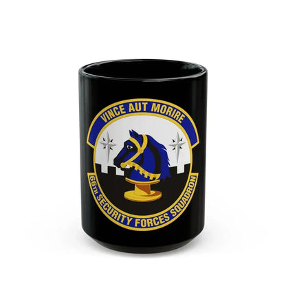 66th Security Forces Squadron (U.S. Air Force) Black Coffee Mug 15oz - Go Mug Yourself