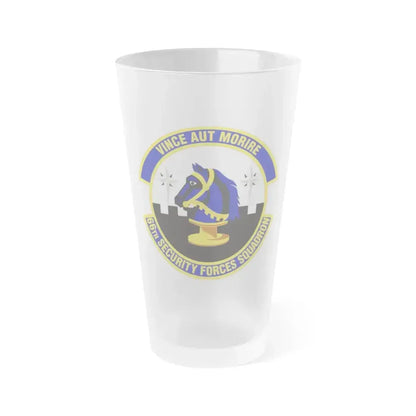 66th Security Forces Squadron (U.S. Air Force) Frosted Pint Glass 16oz 16oz Frosted - Go Mug Yourself