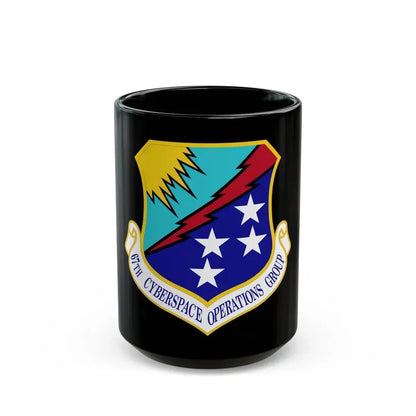 67 Cyberspace Operations Group ACC (U.S. Air Force) Black Coffee Mug 15oz - Go Mug Yourself