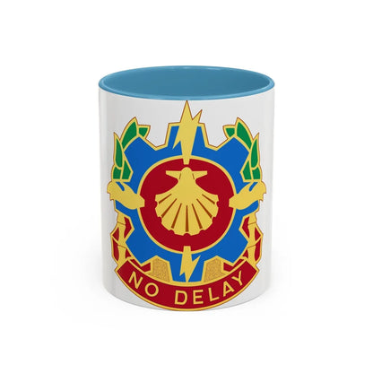 67 Maintenance Company (U.S. Army) Accent Coffee Mug-11oz-Light Blue-Go Mug Yourself