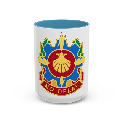 67 Maintenance Company (U.S. Army) Accent Coffee Mug-15oz-Light Blue-Go Mug Yourself