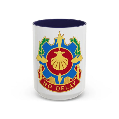 67 Maintenance Company (U.S. Army) Accent Coffee Mug-15oz-Navy-Go Mug Yourself