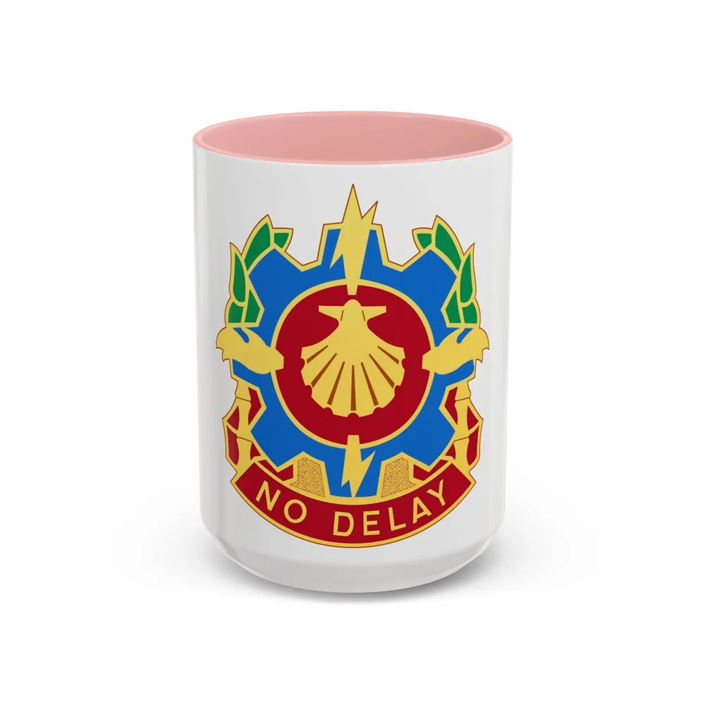 67 Maintenance Company (U.S. Army) Accent Coffee Mug-15oz-Pink-Go Mug Yourself