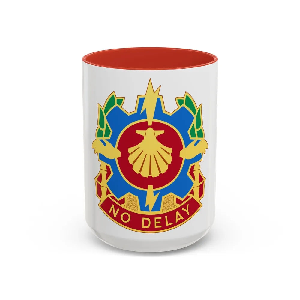 67 Maintenance Company (U.S. Army) Accent Coffee Mug-11oz-Red-Go Mug Yourself