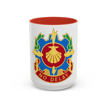 67 Maintenance Company (U.S. Army) Accent Coffee Mug-11oz-Red-Go Mug Yourself