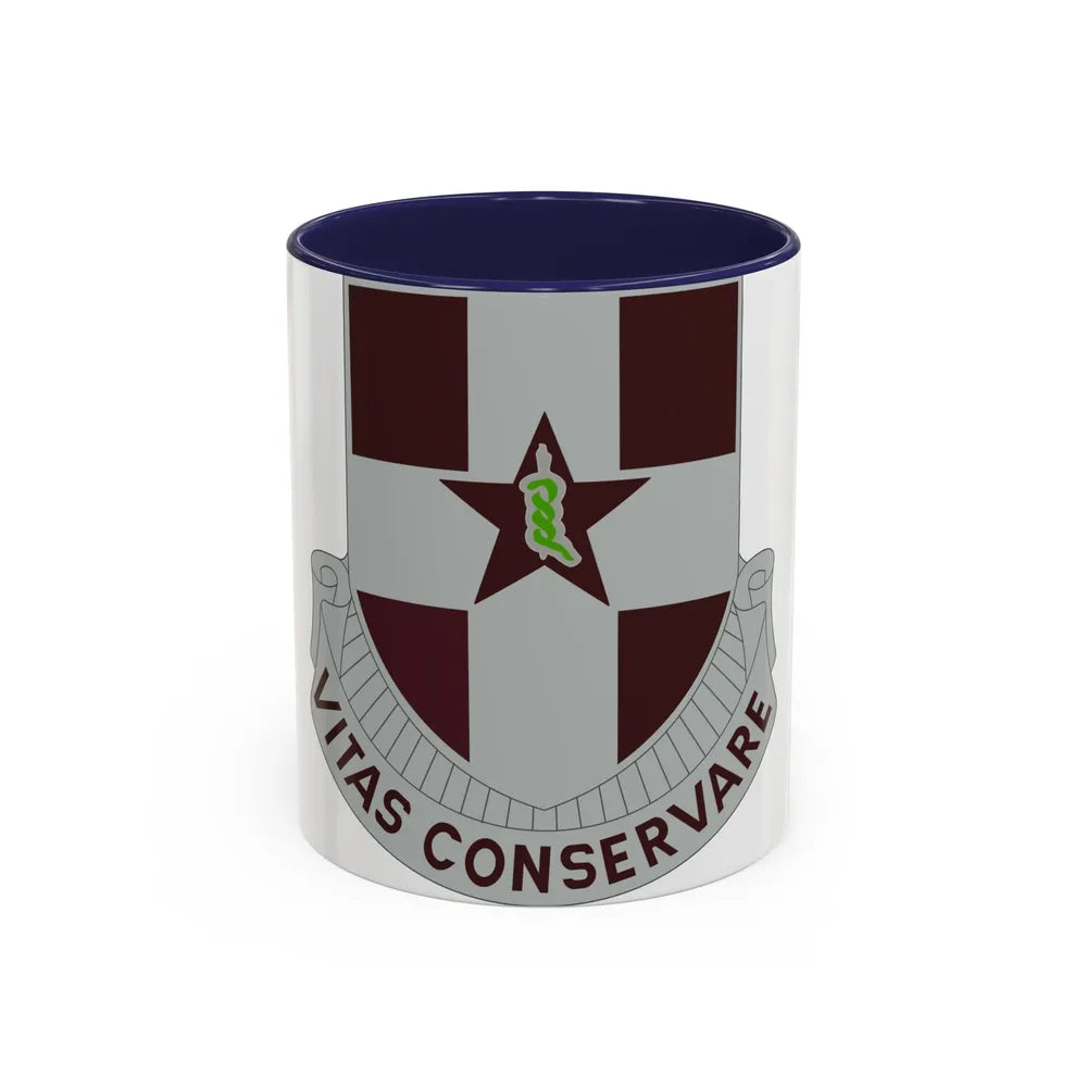 67 Medical Group (U.S. Army) Accent Coffee Mug-11oz-Navy-Go Mug Yourself