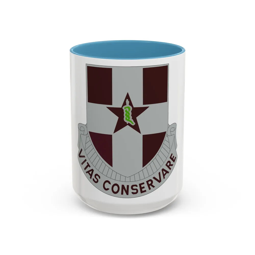 67 Medical Group (U.S. Army) Accent Coffee Mug-15oz-Light Blue-Go Mug Yourself