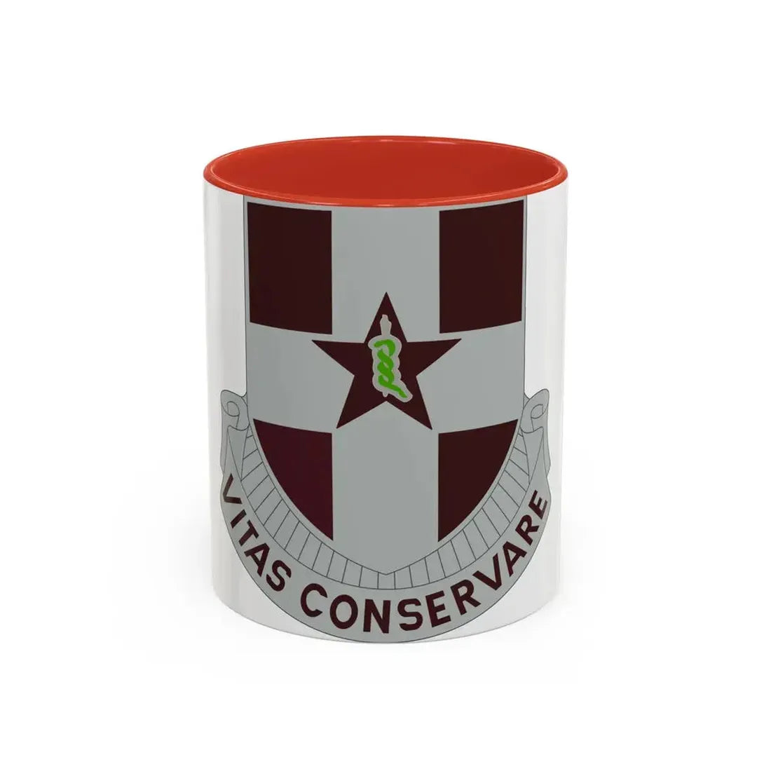 67 Medical Group (U.S. Army) Accent Coffee Mug 11oz Red - Go Mug Yourself