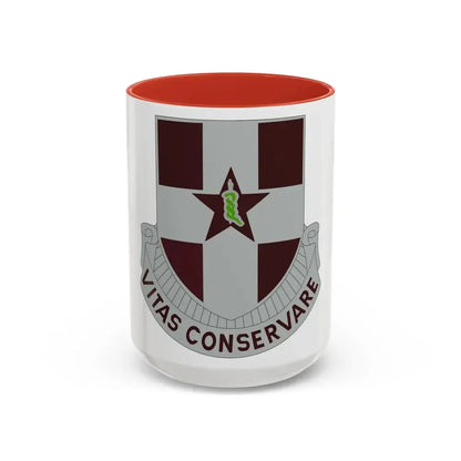 67 Medical Group (U.S. Army) Accent Coffee Mug 15oz Red - Go Mug Yourself