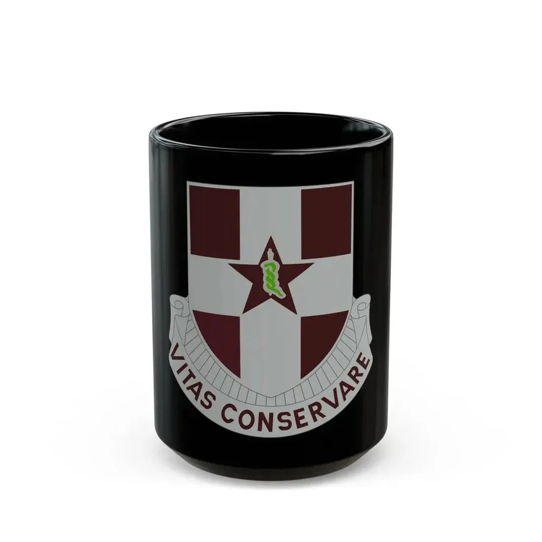 67 Medical Group (U.S. Army) Black Coffee Mug 15oz - Go Mug Yourself