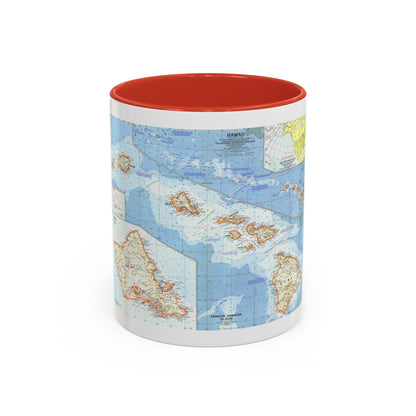 USA - Hawaii (1960) (Map) Accent Coffee Mug