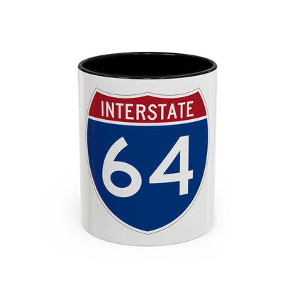 Interstate 64 (U.S. Highways) Accent Coffee Mug