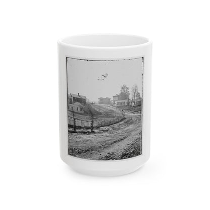Atlanta, Georgia (Vicinity). View Of Houses (U.S. Civil War) White Coffee Mug
