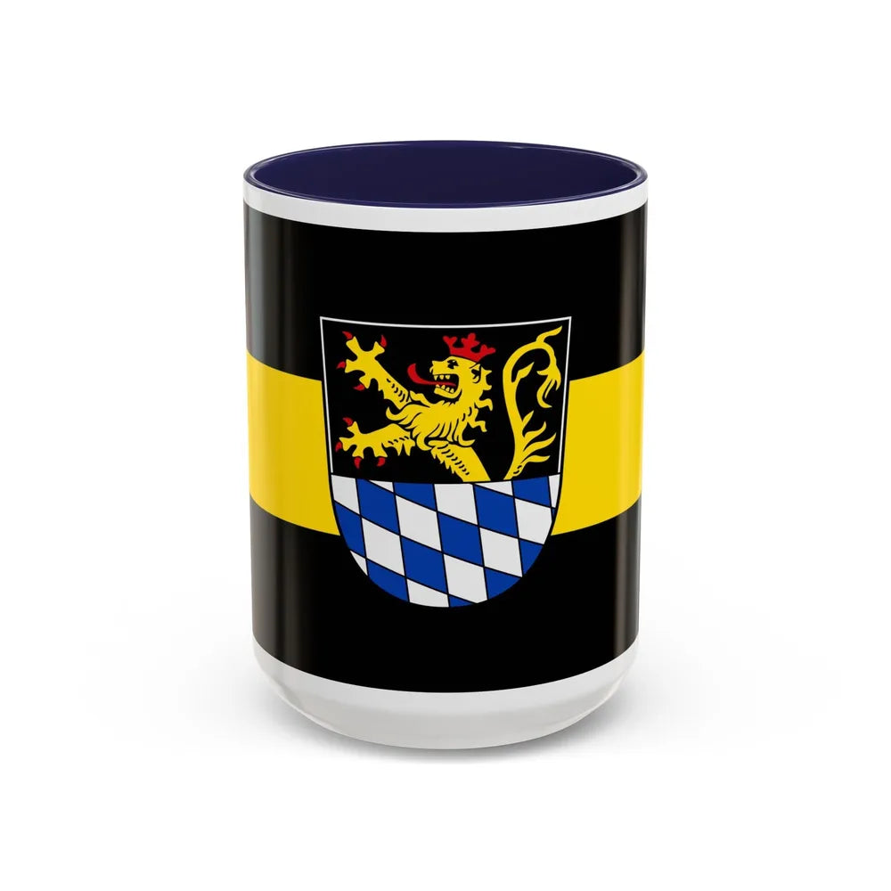 Flag of Amberg Germany - Accent Coffee Mug-15oz-Navy-Go Mug Yourself