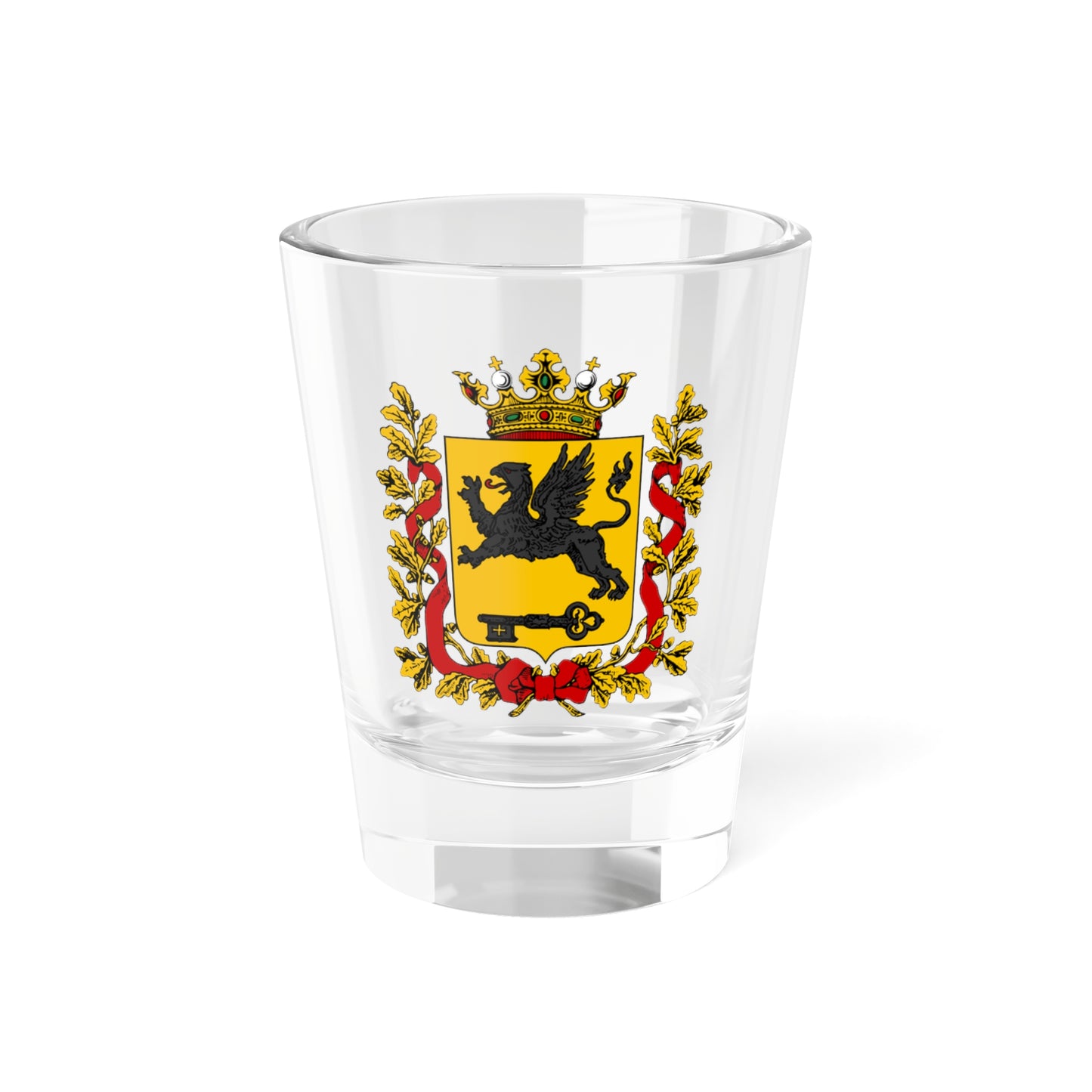 Coat of arms of Kerch Gradonachalstvo 1859 (Russia) (Coat of Arms) Shot Glass 1.5oz