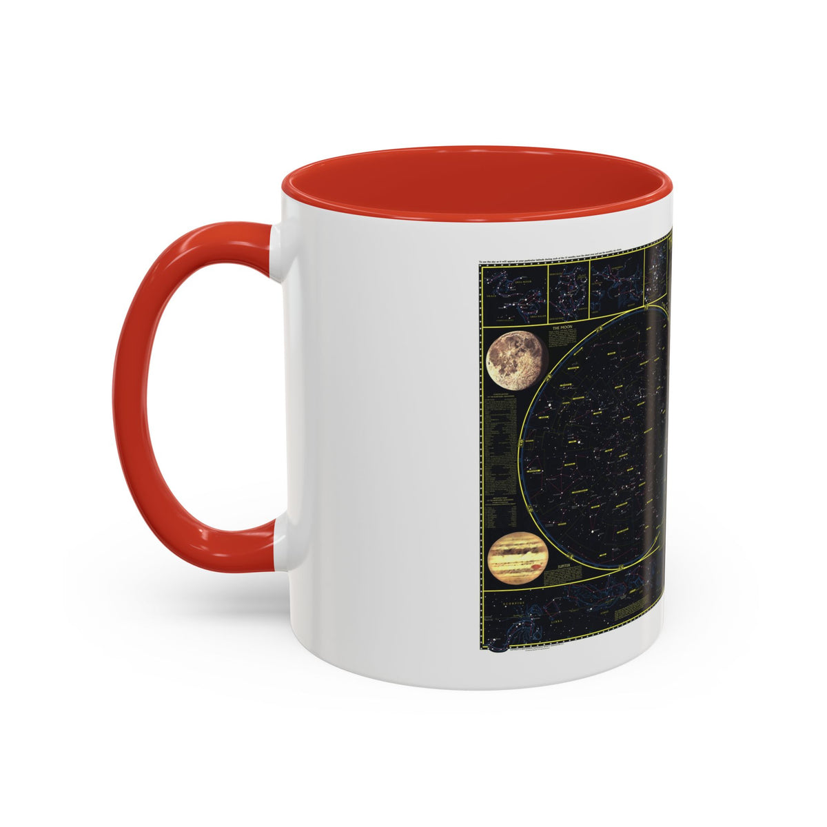 Heavens. The (1970) (Map) Accent Coffee Mug