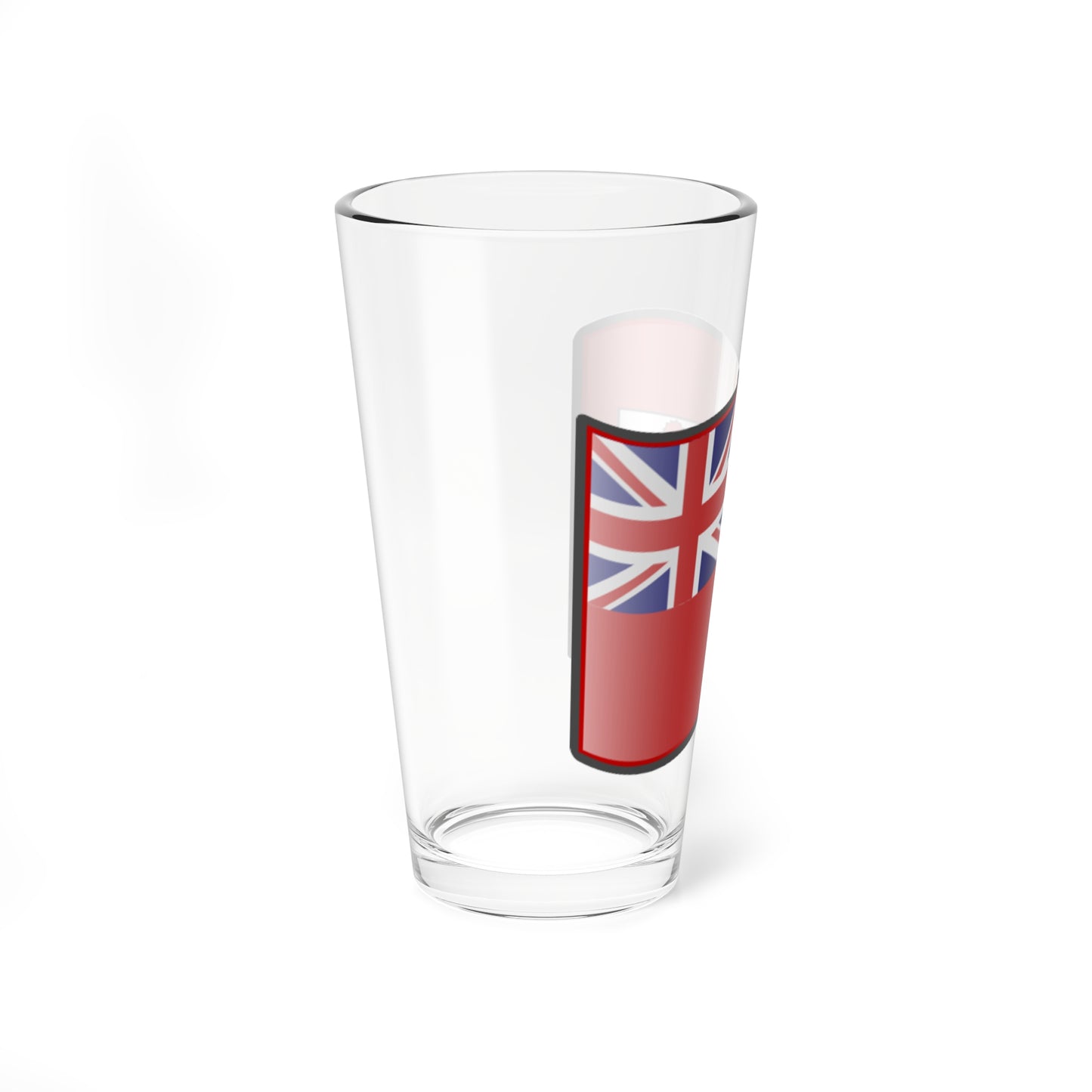 Nuvola Bermudian flag (United Kingdom) Pint Glass 16oz
