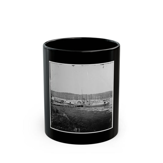Appomattox River, Virginia. Medical Supply Boat Connecticut (U.S. Civil War) Black Coffee Mug