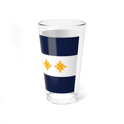 Flag of Wheeling, West Virginia - Pint Glass 16oz