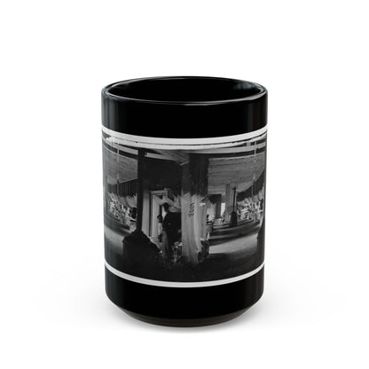 Washington, D.C. Patients In Ward Of Harewood Hospital; Mosquito Nets Over Beds (U.S. Civil War) Black Coffee Mug