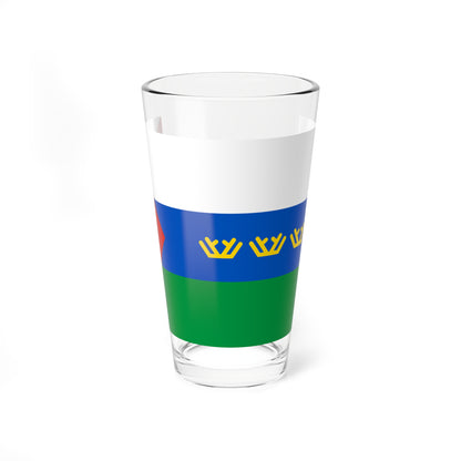 Flag of Tyumen Oblast (Russia) Pint Glass 16oz
