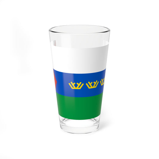 Flag of Tyumen Oblast (Russia) Pint Glass 16oz