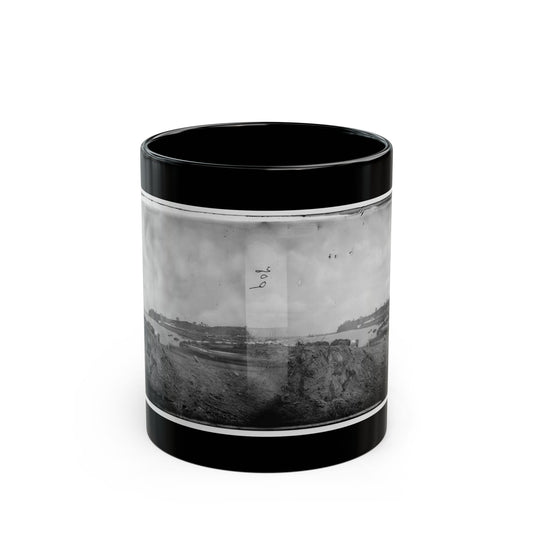 Belle Plain, Virginia. Encampment Of 2d New York And 1st Mass. Heavy Artillery (U.S. Civil War) Black Coffee Mug