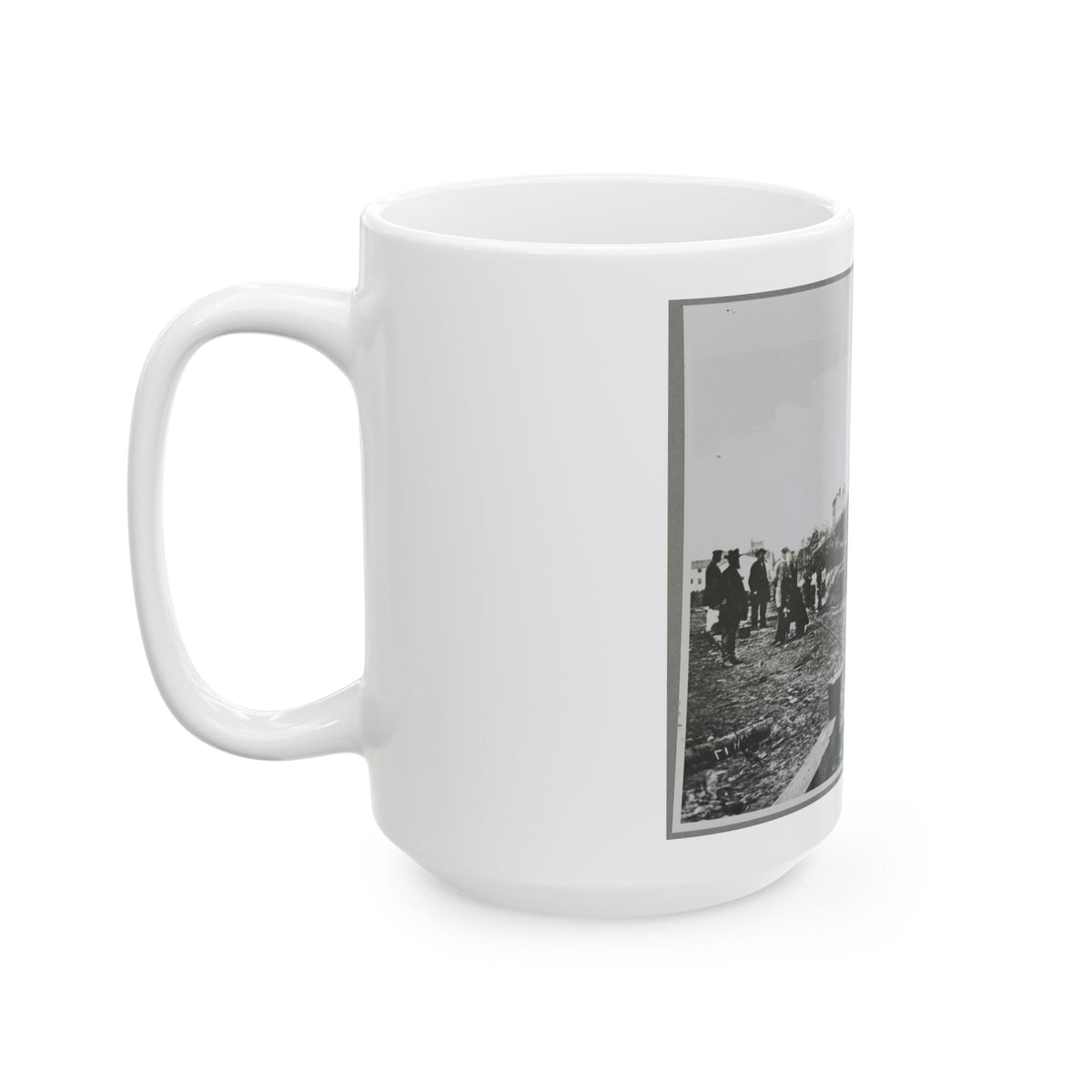 Building Stockade, Alexandria, Va. (U.S. Civil War) White Coffee Mug