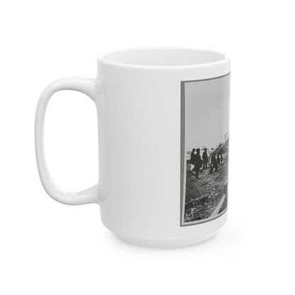 Building Stockade, Alexandria, Va. (U.S. Civil War) White Coffee Mug
