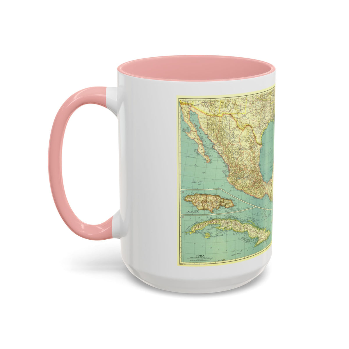 Central America and the West Indies (1934) (Map) Accent Coffee Mug