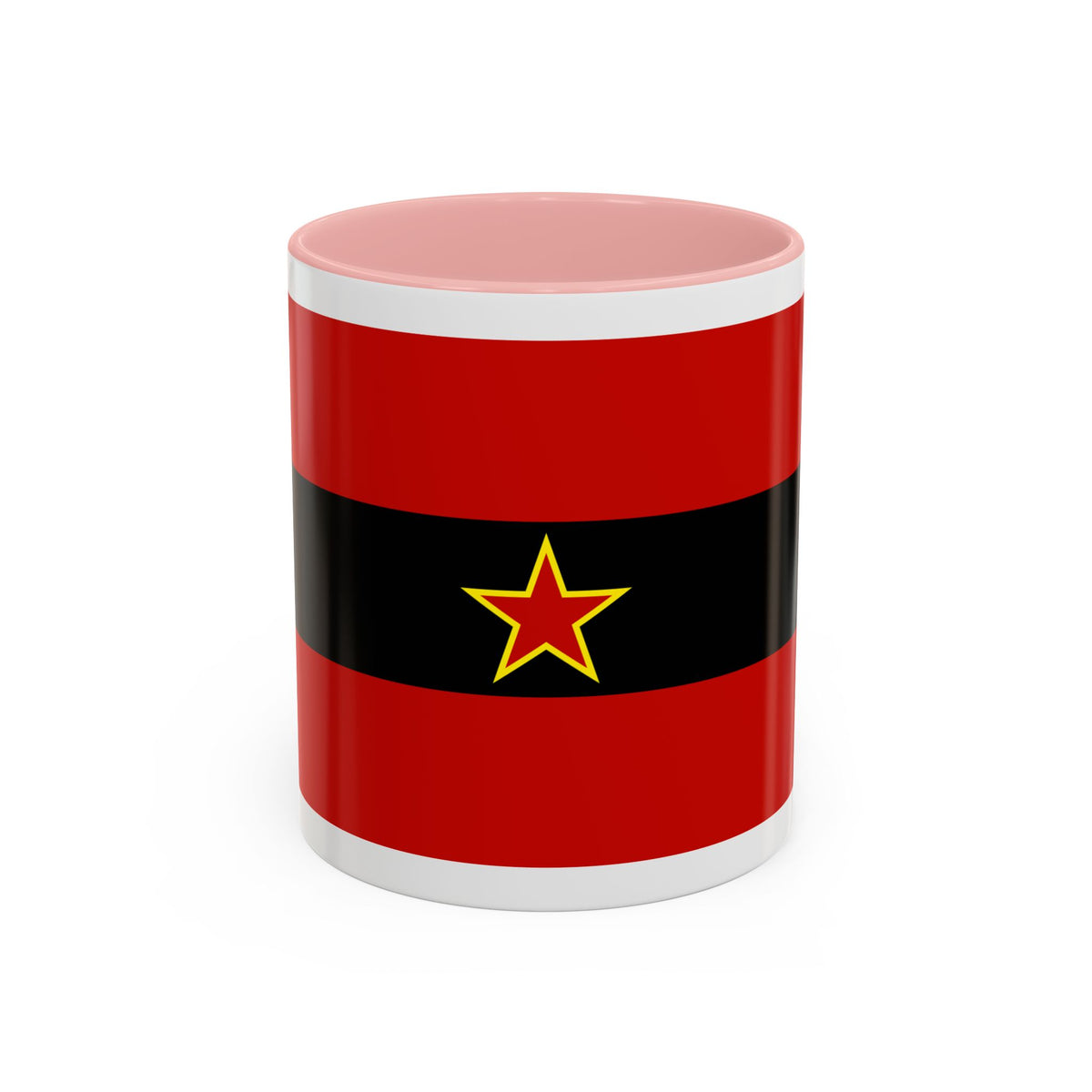 Civil Ensign of Albania 1945 to 1992 - Accent Coffee Mug