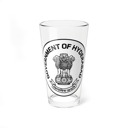 Emblem of Hyderabad State 1948-1956 (India) (Coat of Arms) Pint Glass 16oz