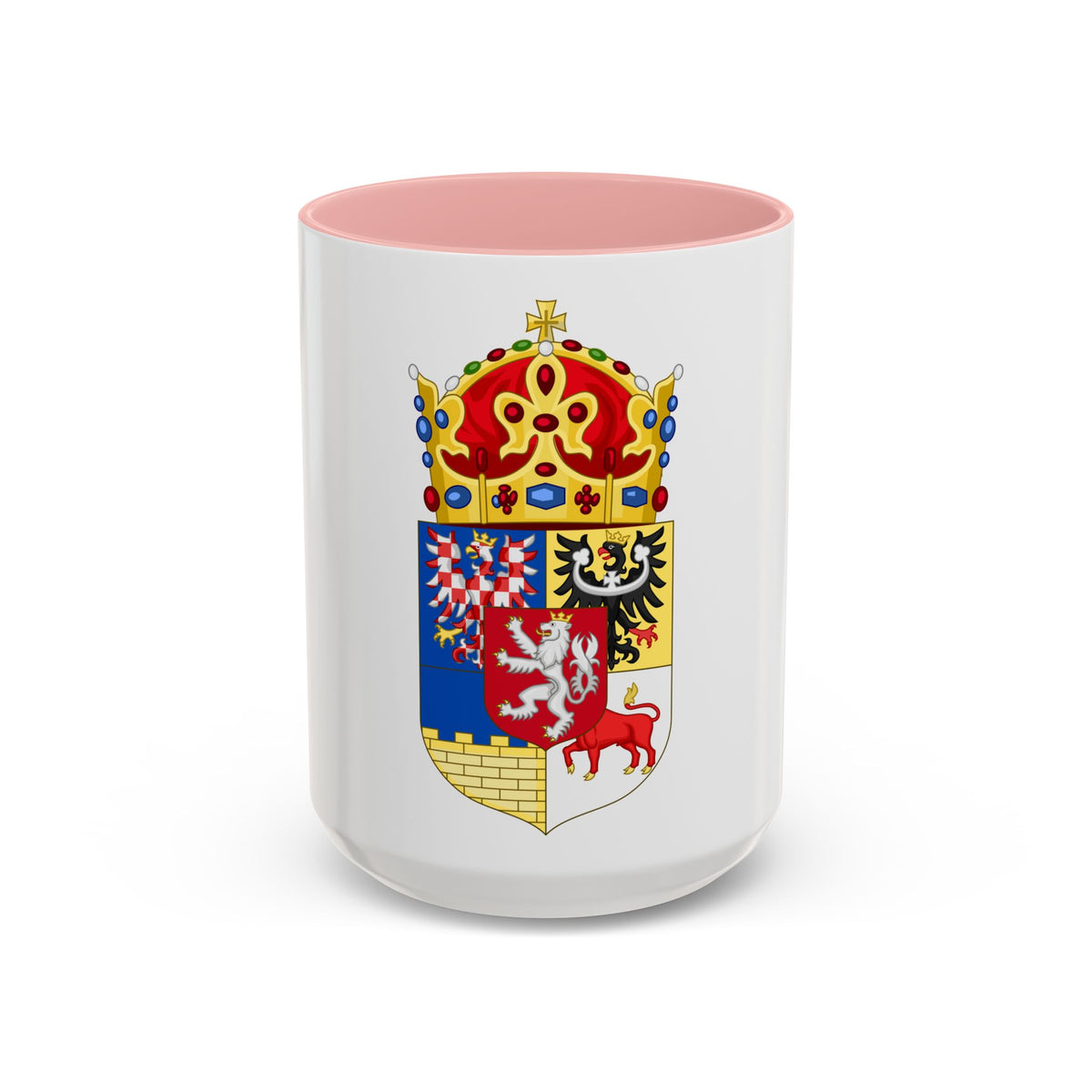 Coat of arms of Bohemian Crown - Accent Coffee Mug
