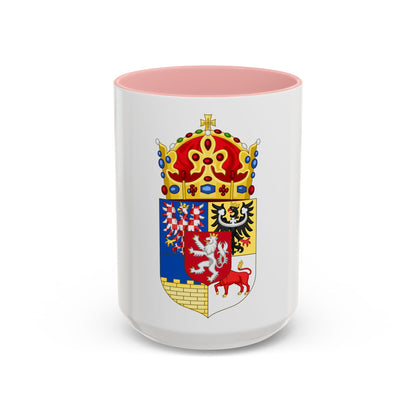 Coat of arms of Bohemian Crown - Accent Coffee Mug